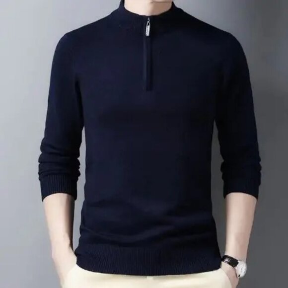 Men's Zipper Sweater - Picture 1 of 1